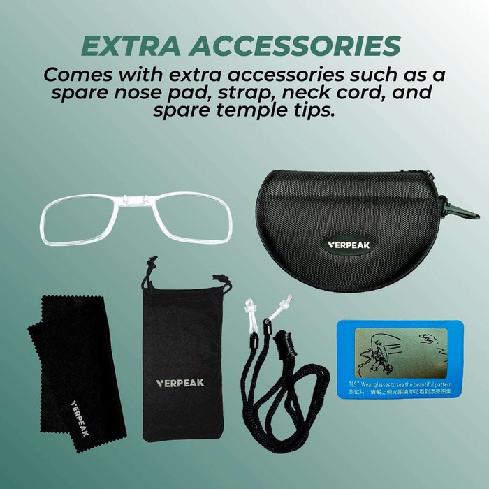 Polarised Bike Riding Sunglasses | White Frame with Black End Tip