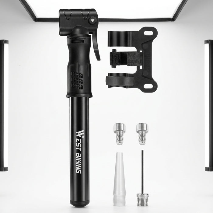 Portable mini bike pump — Studio - Clean | Generated by Modelize