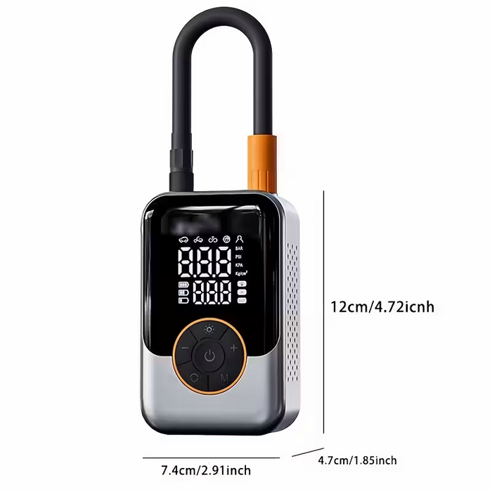 Portable Wireless Air Compressor Tire Inflation Pump With Digital Pressure Gauge