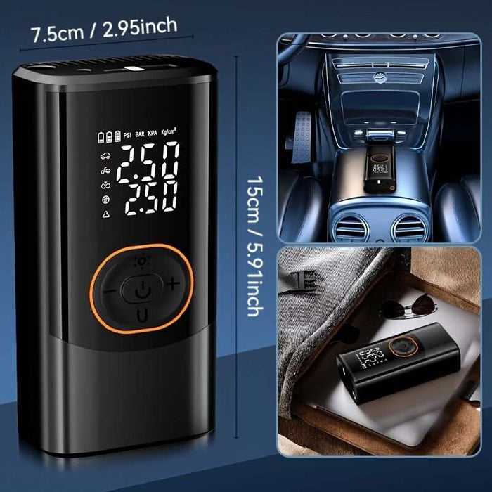 Portable & Wireless Air Pump with Digital Pressure Gauge | 150PSI