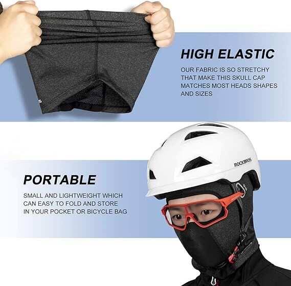 Premium Cycling UV Protection Head Cover | Black