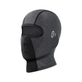 Grey premium cycling UV protection head cover with full-face shield and integrated eye protection