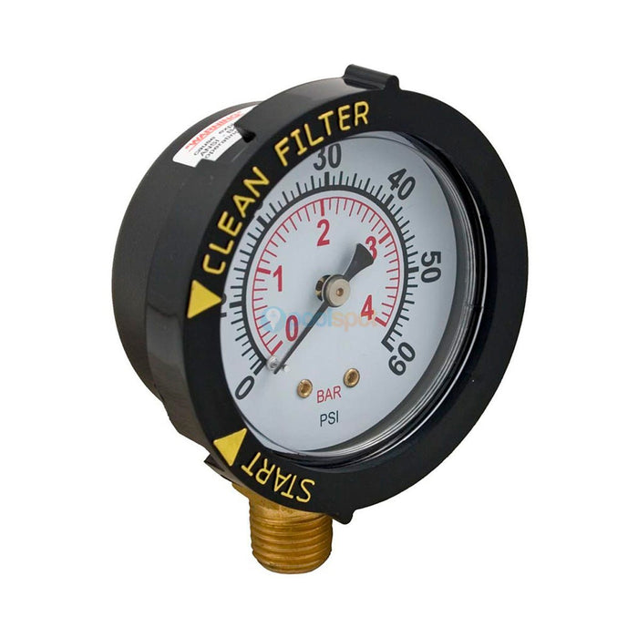 Pressure Gauge, 2" x ¼" MPT w/ Indicator for Pentair Clean & Clear Plus / Posi-Clear RP Cartridge Filter / FNS Plus / Quad DE