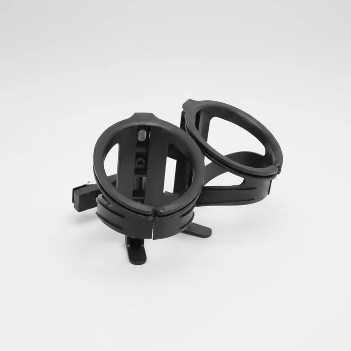 Pro Series Plastic Double Bottle Cage Attaches To Saddle Rails - Black