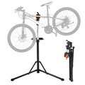 Heavy-duty adjustable bike repair stand with 66 lbs capacity and magnetic tool tray
