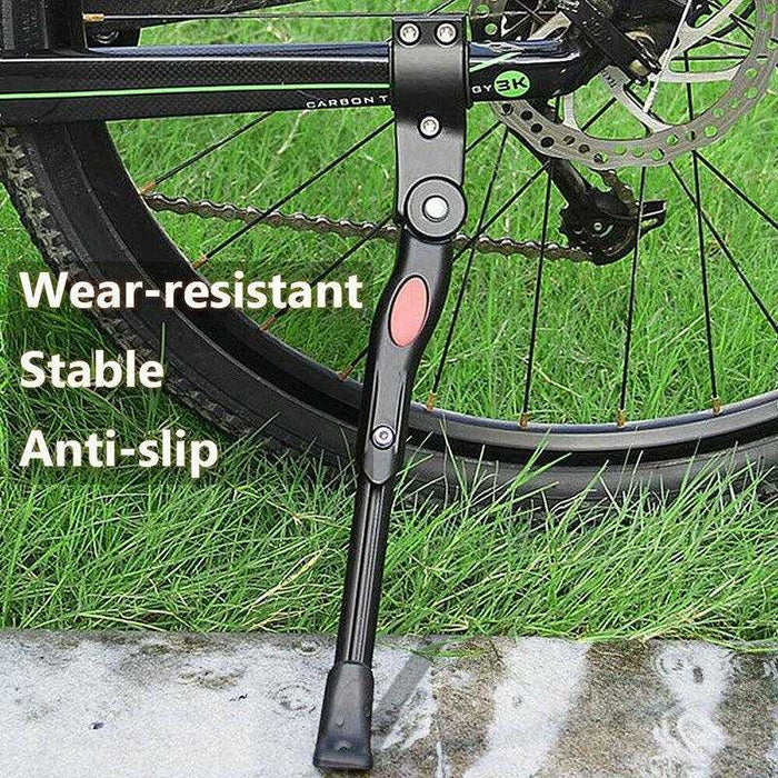 Rear Adjustable Kickstand for Mountain and Road Bike - Black