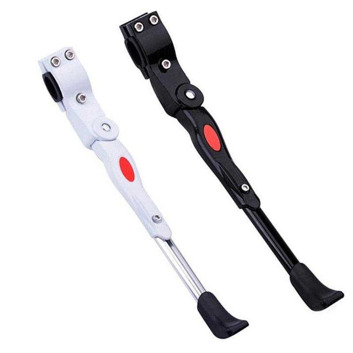 Rear Adjustable Kickstand for Mountain and Road Bike - White