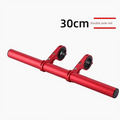 Red 30cm Aluminum Bicycle Handlebar Extension Bracket – Multi-Functional Mount for Bike Accessories