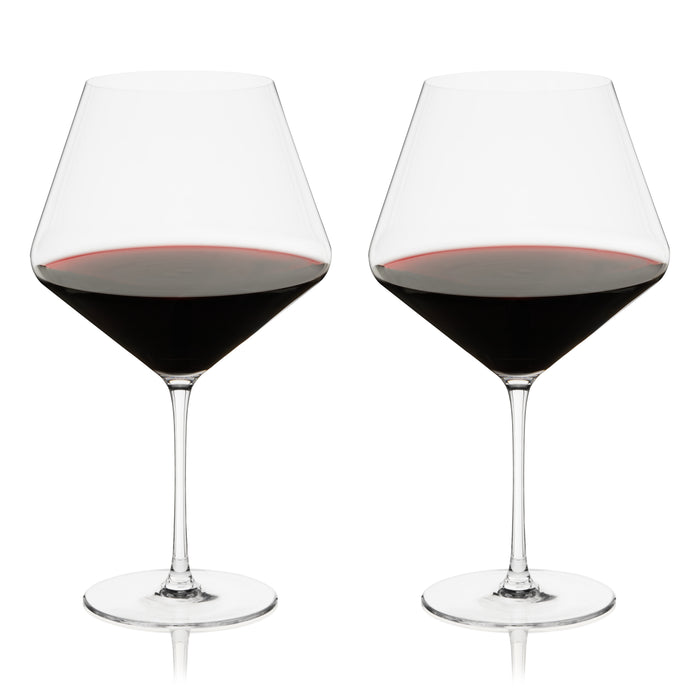 Reserve Liminal Burgundy Wine Glasses, Set of 2