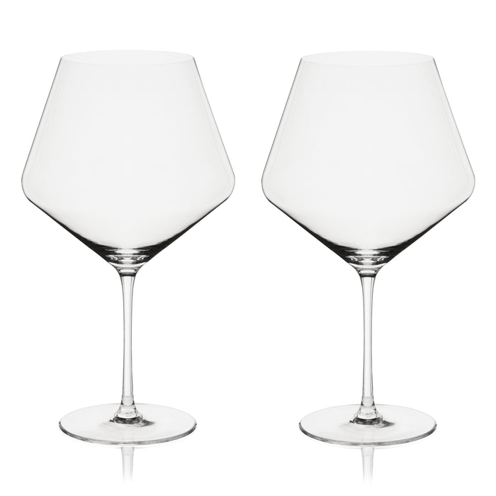 Reserve Liminal Burgundy Wine Glasses, Set of 2