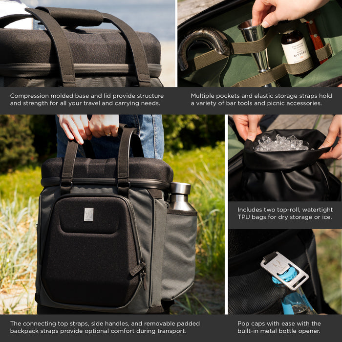 Roanoke Insulating Backpack in Black