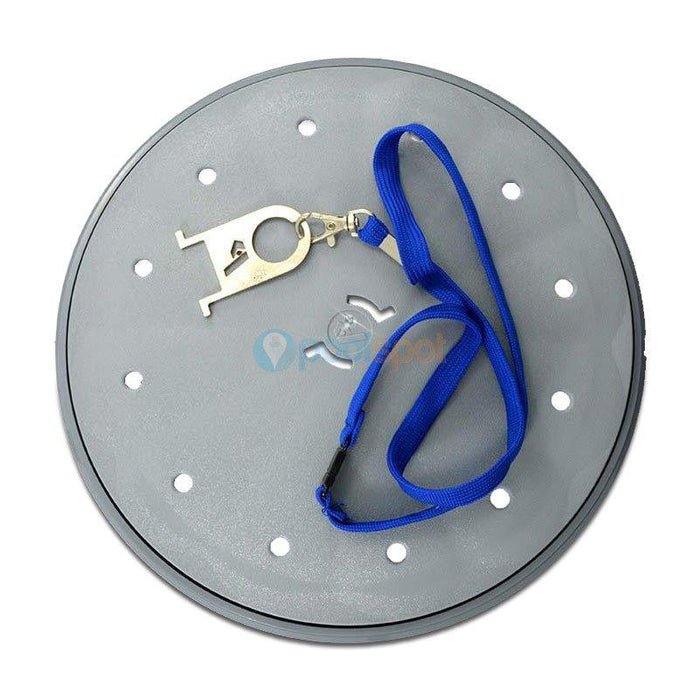 Round Deck Lid and Dress Ring w/ Skimmer Key for Poolrite / Zodiac Skimmer