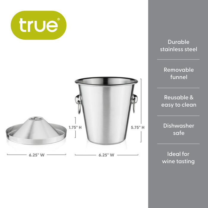 Savor Stainless Steel Wine Tasting Spitoon, Bulk