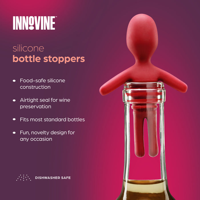 Silicone Bottle Stopper, Set of 2