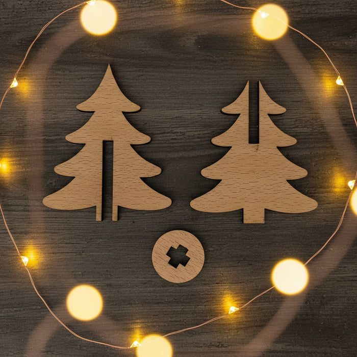 Small Wooden Christmas Tree Decoration