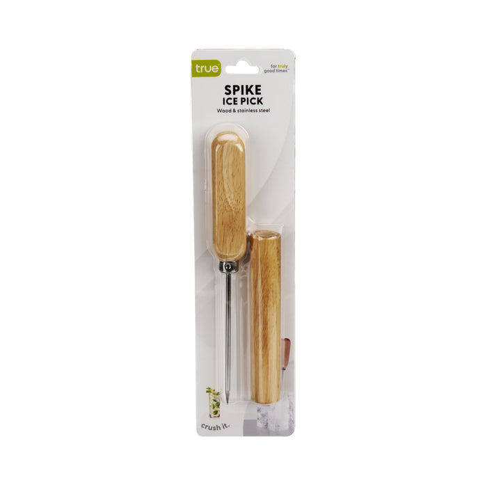 Spike Ice Pick with Wood Handle & Sheath