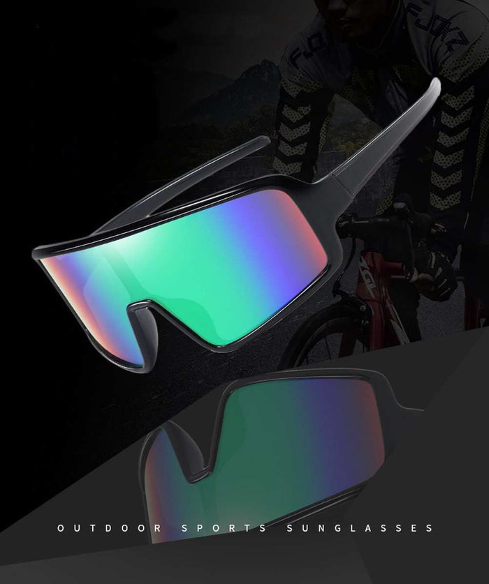 Sport Sunglasses - Green - Extra Large Frame - Cycling Glasses, Sports Glasses