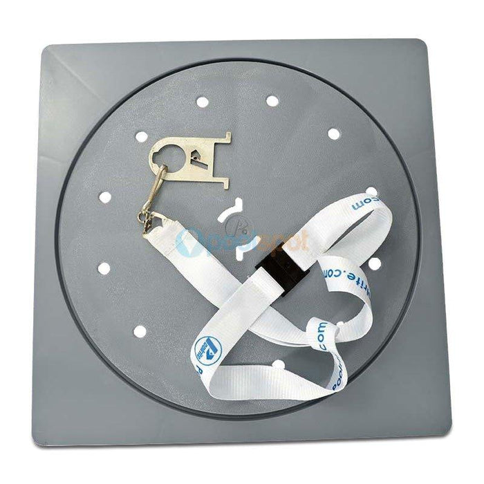 Square Deck Lid and Dress Ring w/ Skimmer Key for Poolrite / Zodiac Skimmer