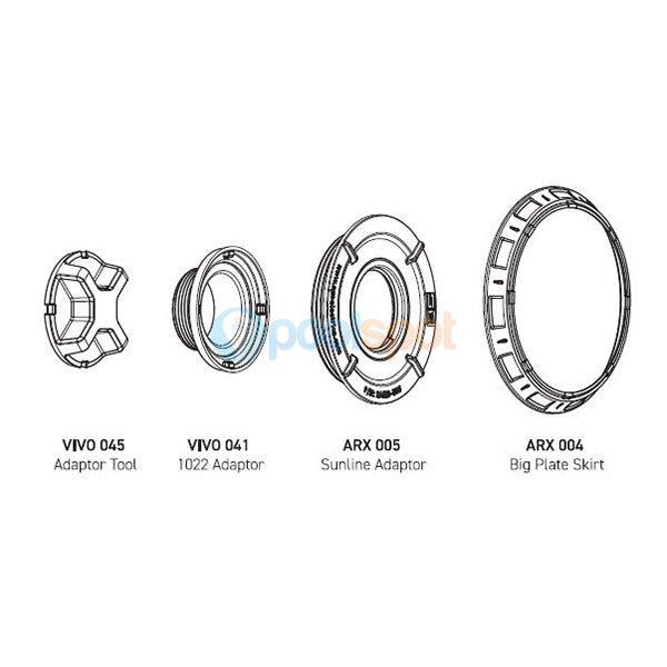 Sunline / Rivendale Niche Adaptor Kit for Spa Electrics AGRX R1 Pool Lights