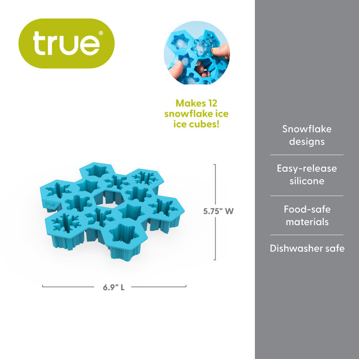 True Snowflake Silicone Ice Cube Tray