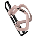 Pink ultra lightweight bicycle water bottle cage made from polycarbonate and glass fibre