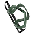 Green ultra lightweight polycarbonate bike water bottle cage for road and mountain bikes