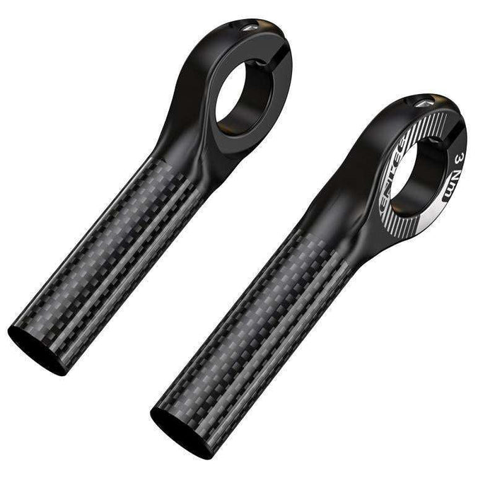 Ultralight ergonomic carbon fiber bicycle bar ends for improved cycling comfort and control