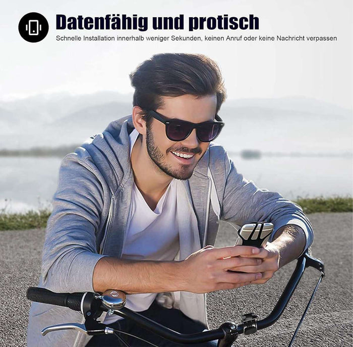 Universal bicycle phone mount, removable, 360-degree adjustable, for smartphones from 4.5 to 0 inches