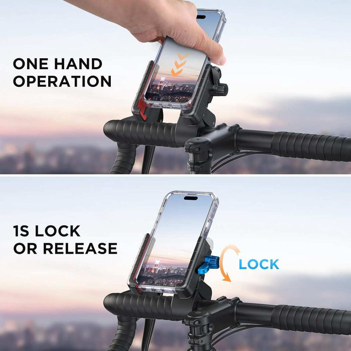 Universal Handlebar Phone Mount | Black & Red