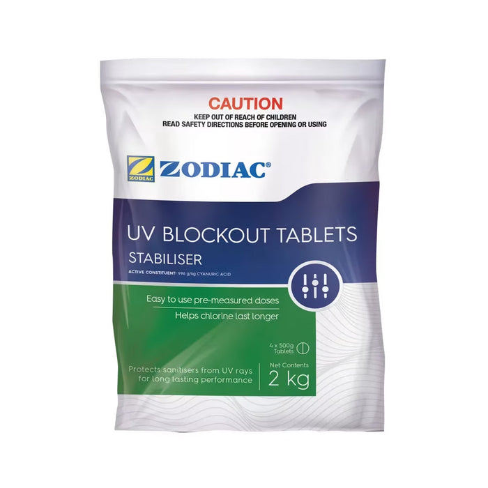 UV Blockout (Stabiliser) Tablets, Zodiac