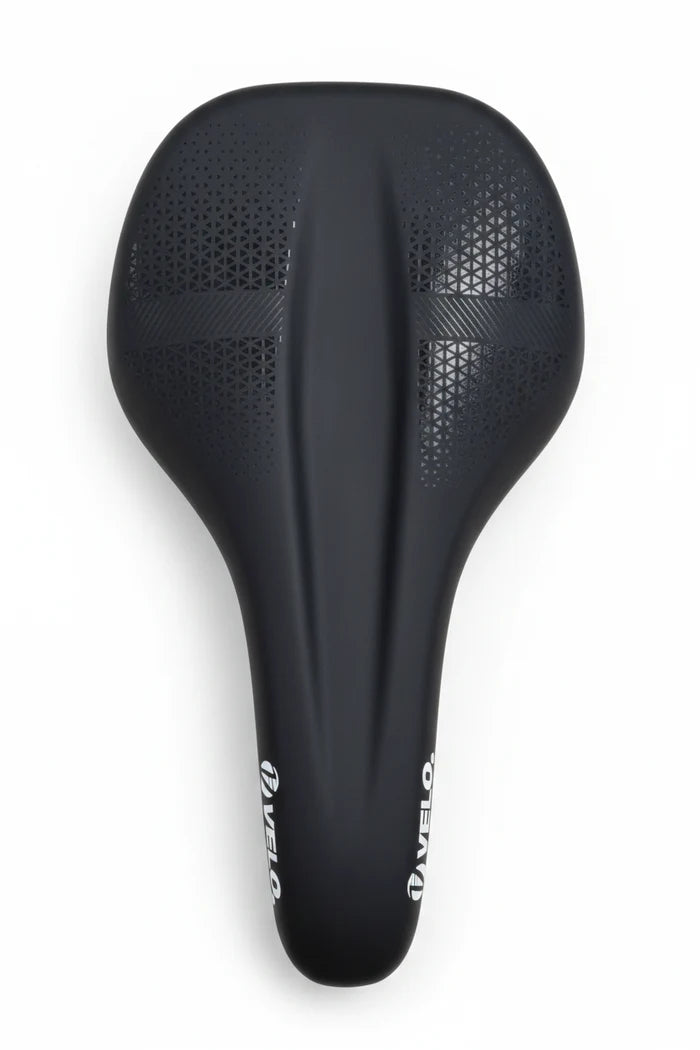 Velo Branded Saddle VL-1C93 Glossy Black 150mm x 255mm