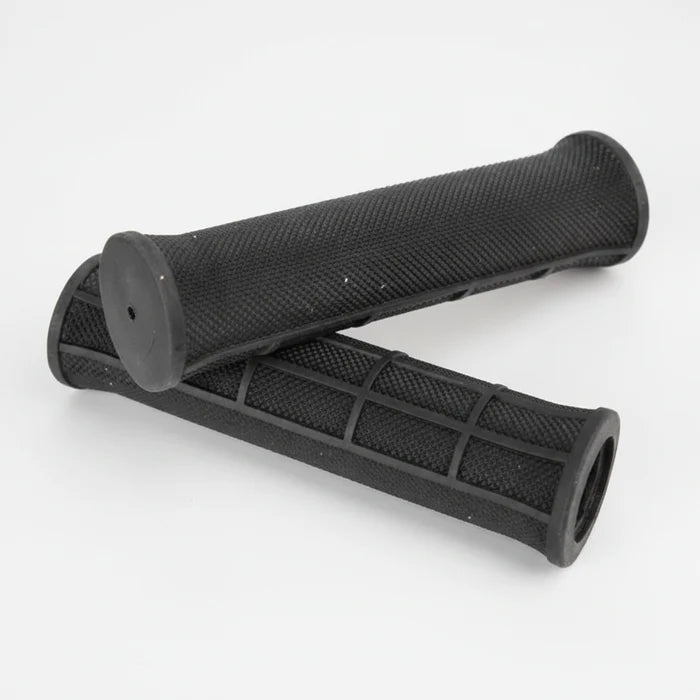 VELO Handlebar Grips Kraton rubber With Gel 125mm Half Waffle Pattern - Black