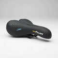 Velo Plush Gel Zone bike saddle with cut-out and gel padding for enhanced comfort
