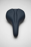 VELO PLUSH Saddle with black steel rails and lifting handle, 260x197mm for comfortable everyday riding