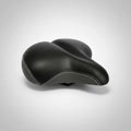 Velo Saddle Ultimate Comfort Plush Foam Webspring Base 28cm X 28cm - Black