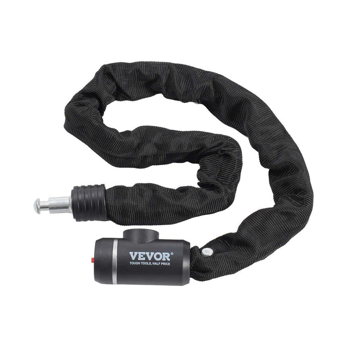 Heavy duty VEVOR 8mm bike chain lock with combination and 2 keys, anti-theft security for bicycle and motorcycle