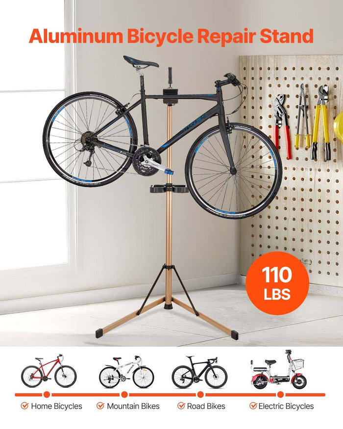 VEVOR Bike Repair Stand Max. 49.9 kg With 1025-1510mm Adjustable Height