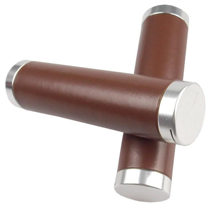 Vintage Leather Bicycle Grip Cover Comfortable & Stylish