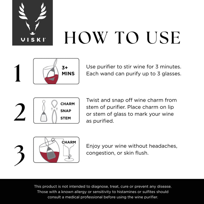 Viski Wine Purifiers, Set of 3, CDU 15ct