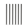 Warren Lowball Straws in Gunmetal, Set of 6