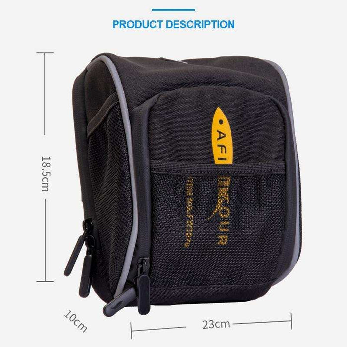 Waterproof Bike Front Bag For Outdoor Sports - White