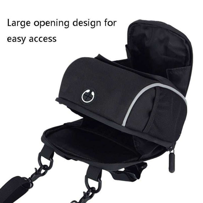 Waterproof Bike Front Bag For Outdoor Sports - White