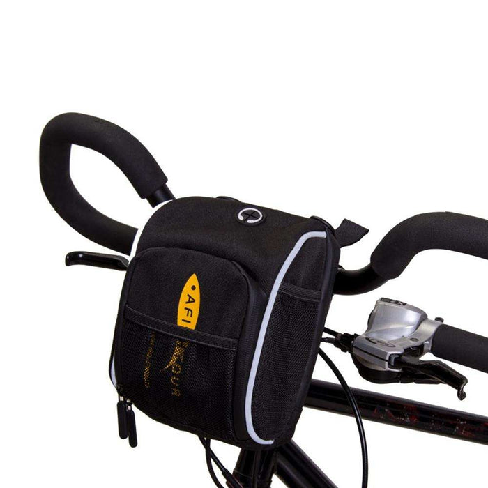 Waterproof Bike Front Bag For Outdoor Sports - White