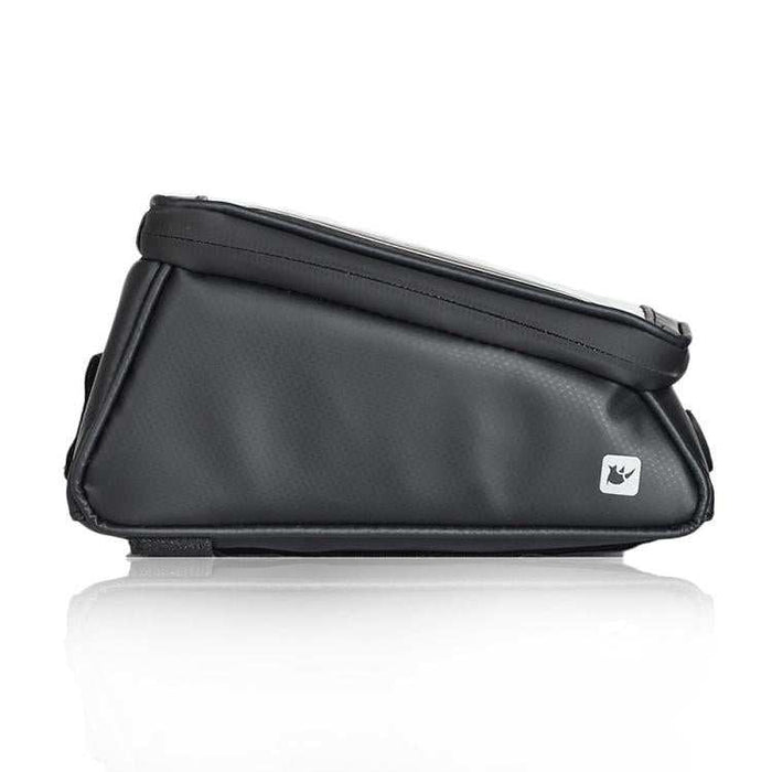 Waterproof Bike Handlebar Bag With Phone Holder - Matt Black