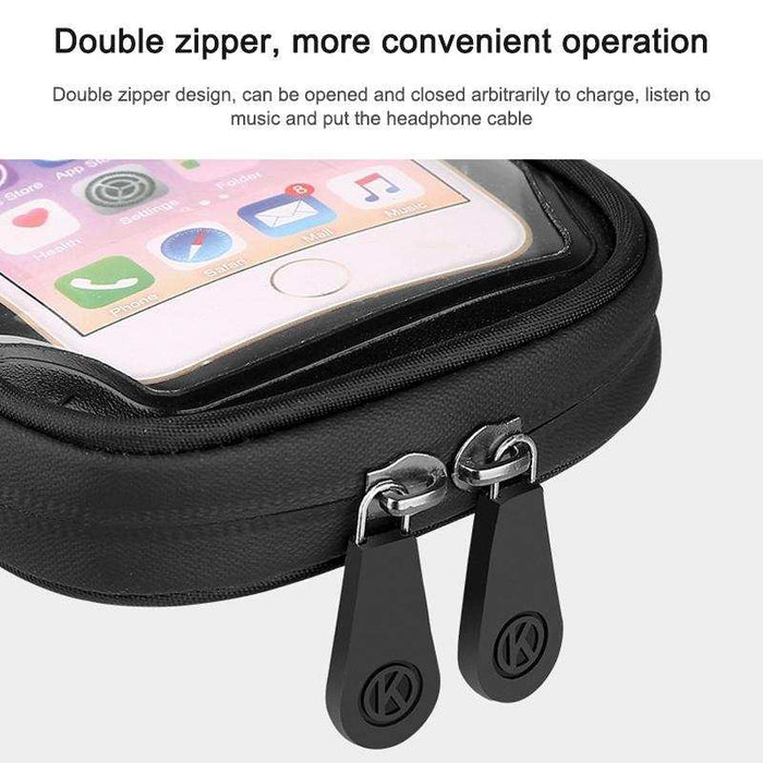 Waterproof Mobile Phone Holder For Bikes And Motorcycles - Black