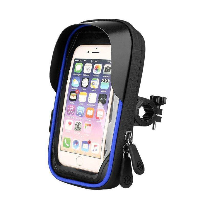 Waterproof Mobile Phone Holder For Bikes And Motorcycles - Blue