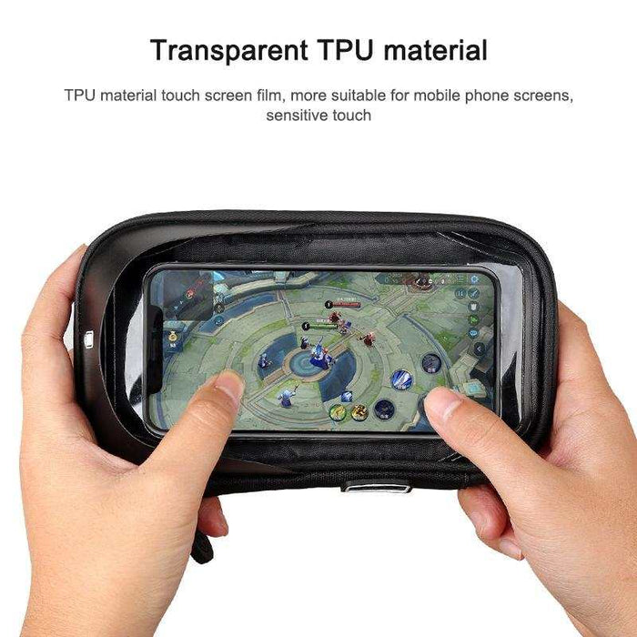 Waterproof Mobile Phone Holder For Bikes And Motorcycles - Red
