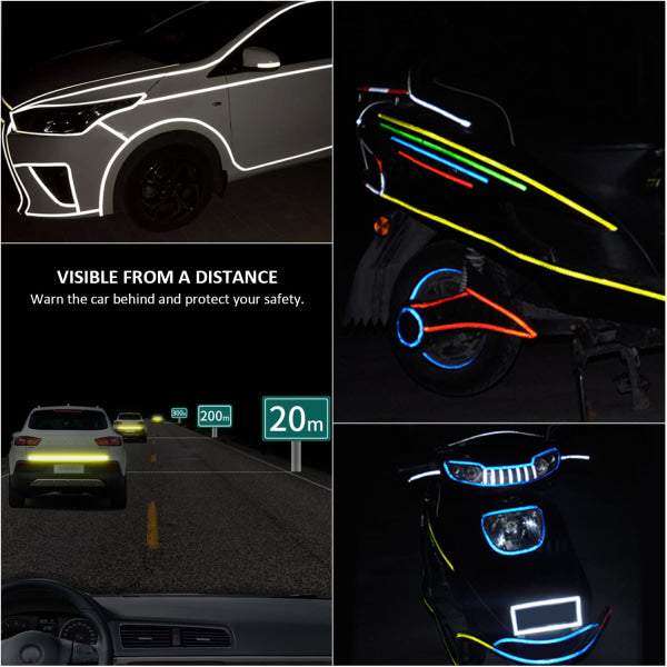 Waterproof Self-Adhesive Safety Reflective Tape 1cmx 8m