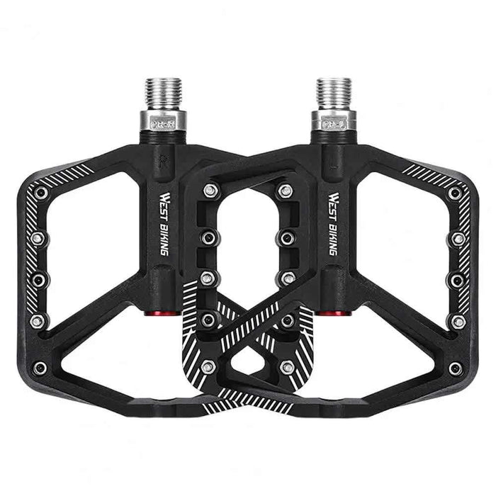 Wide Non-Slip Platform Pedals | Blue