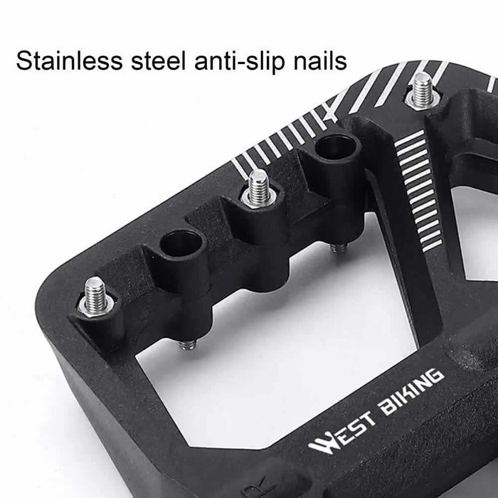 Wide Non-Slip Platform Pedals | Blue